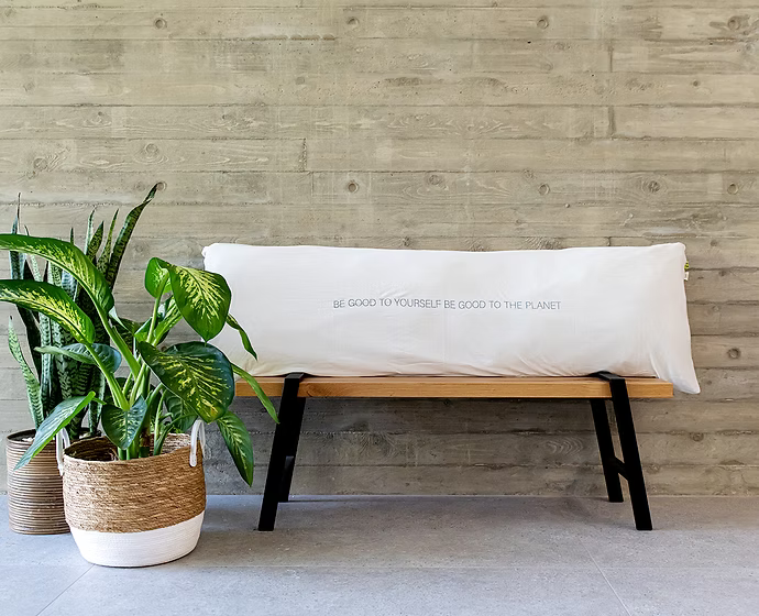 ציפית כרית ארוכה | 100% במבוק אורגני