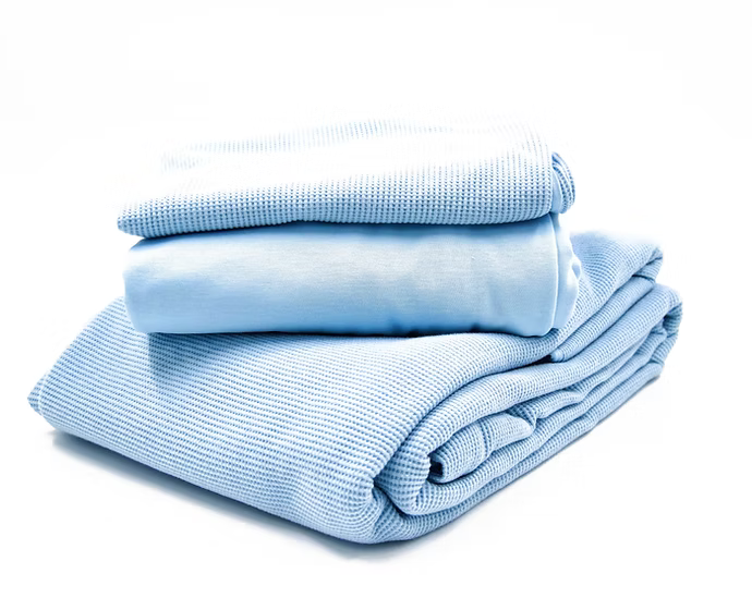 סט מצעים יחיד כותנה אורגנית וופל דגם Nest