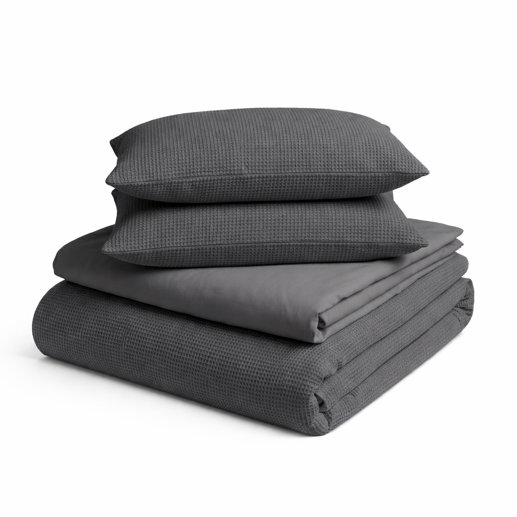 סט מצעים 100% כותנה אורגנית | וופל