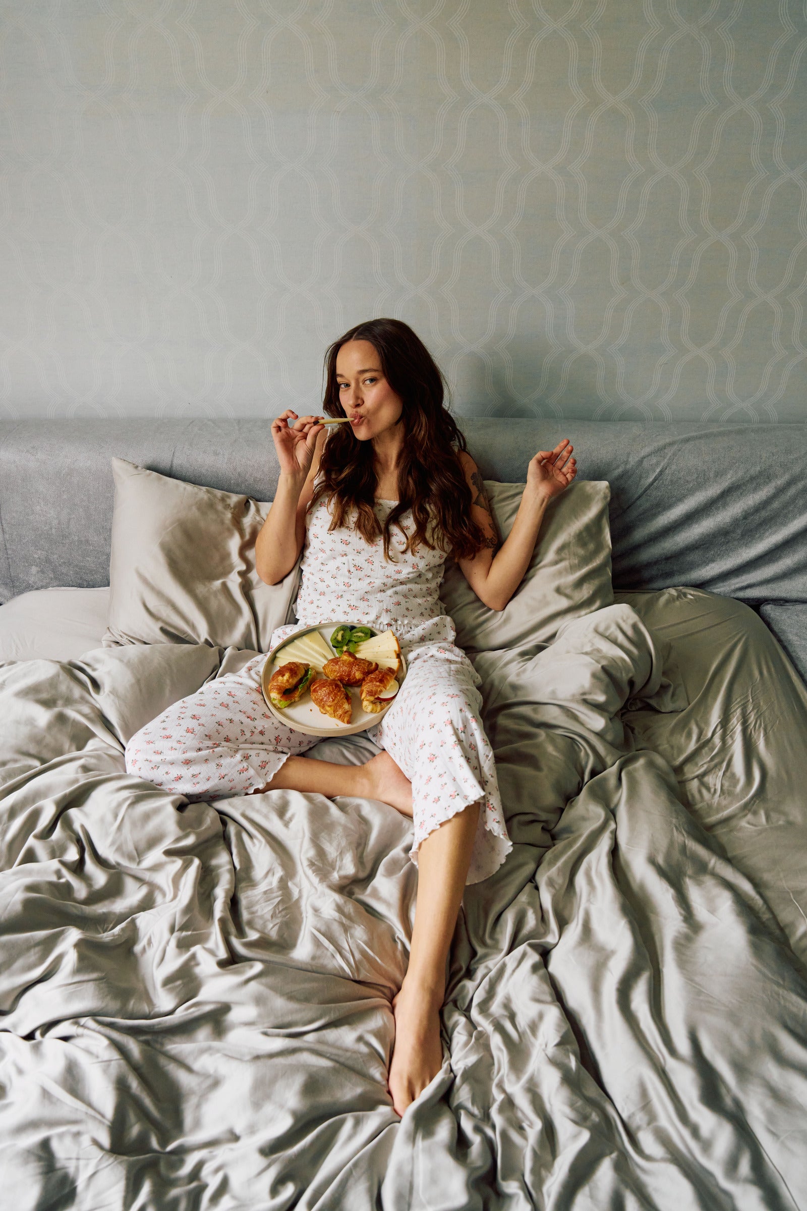 סט מצעים 100% במבוק טבעי סאטן רויאל | 600TC