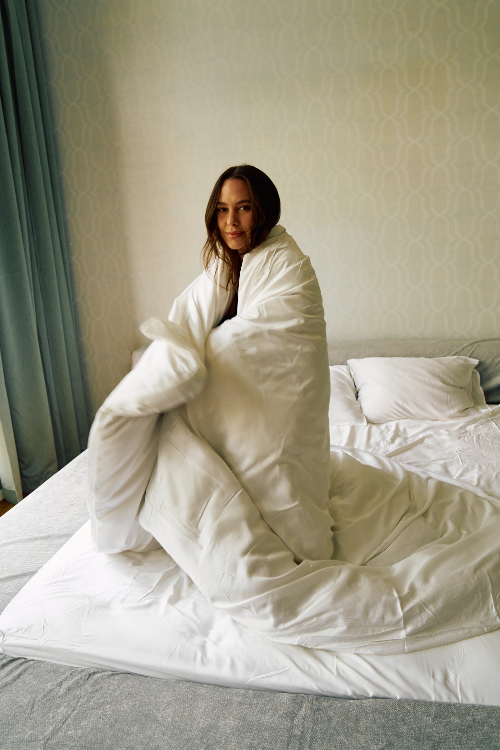 סט מצעים 100% במבוק טבעי סאטן רויאל | 600TC