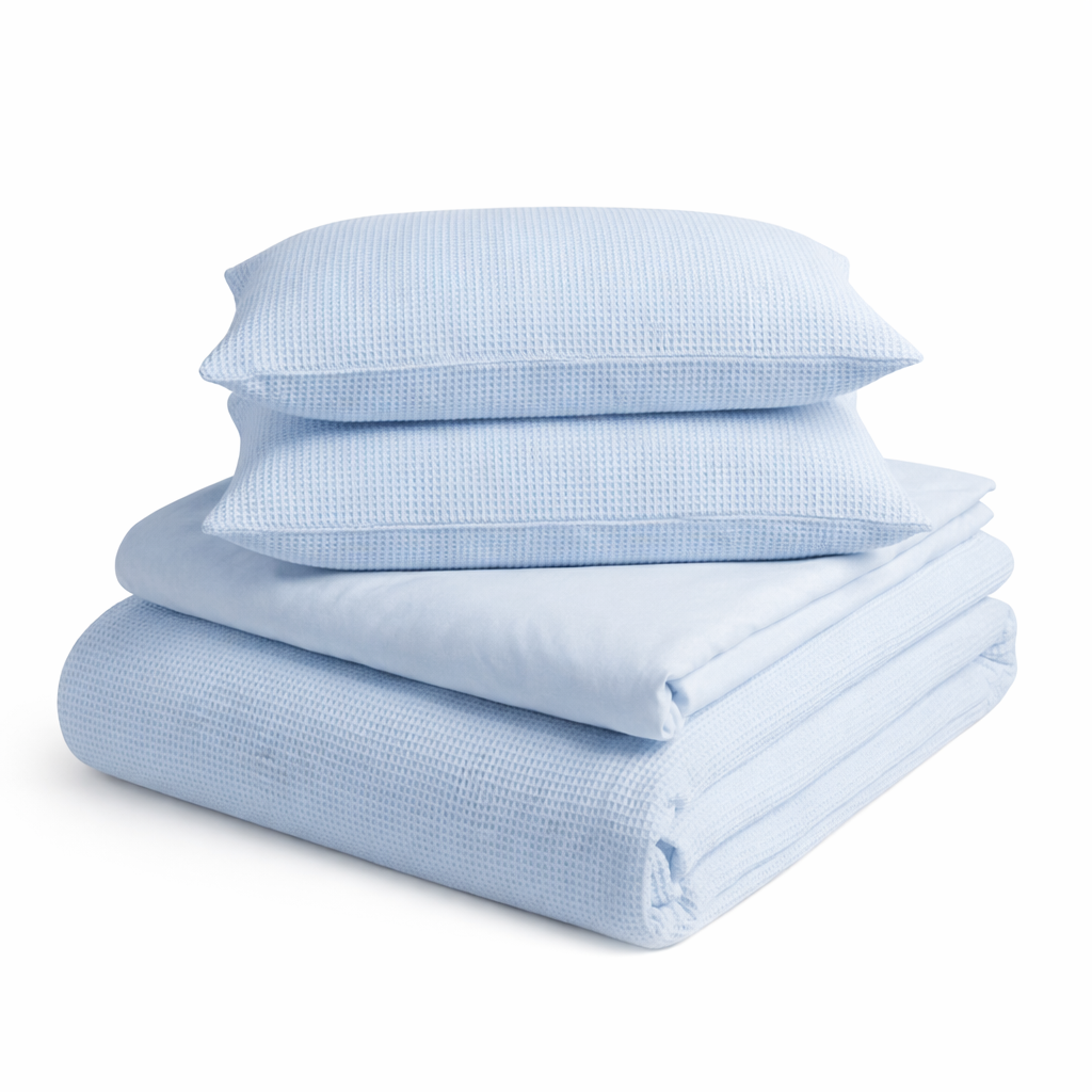 סט מצעים 100% כותנה אורגנית | וופל